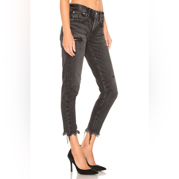 MOUSSY Vintage \ Kelley Tapered Jeans - Black - Picture 3 of 9